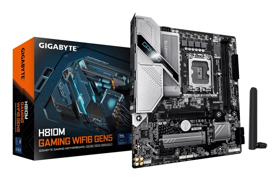 GIGABYTE MB Sc LGA1851 H810M GAMING WIFI6 Gen5, Intel H810, 2xDDR5, WiFi, 1xDP, 1xHDMI, mATX