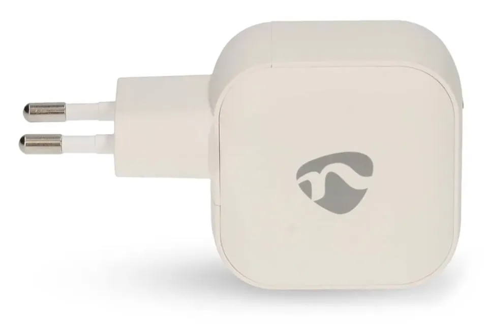 NEDIS síťová nabíječka/ 35 W/ PD 3.0/ rychlé nabíjení/ 1.75 / 2.33 / 2.92 / 3.0 A/ 2x USB-C/ bílá