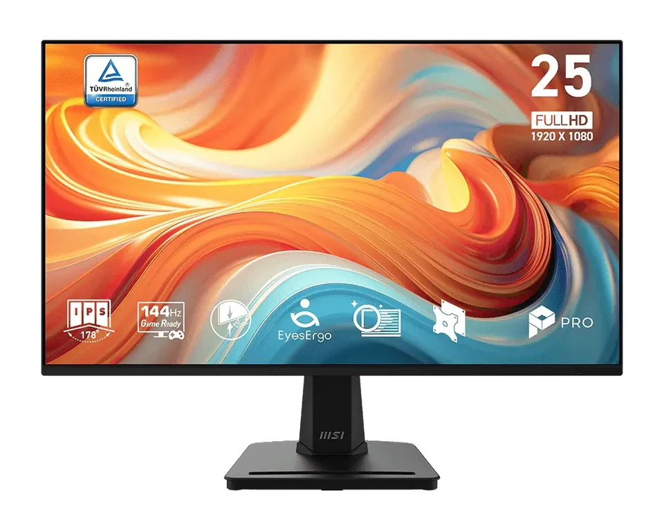 MSI Pro/MP251 E14L/24.5"/IPS/FHD/144Hz/1ms/Black/3R