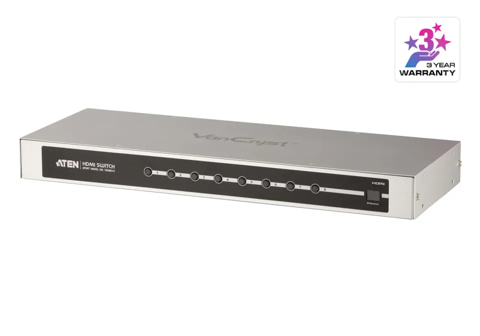 ATEN VS-0801H 8-portový HDMI přepínač, dálkové ovládání