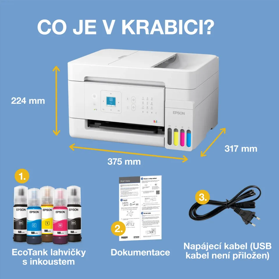 EPSON EcoTank L5396 - A4/33ppm/4ink/ADF/Wi-Fi//LAN/CISS/