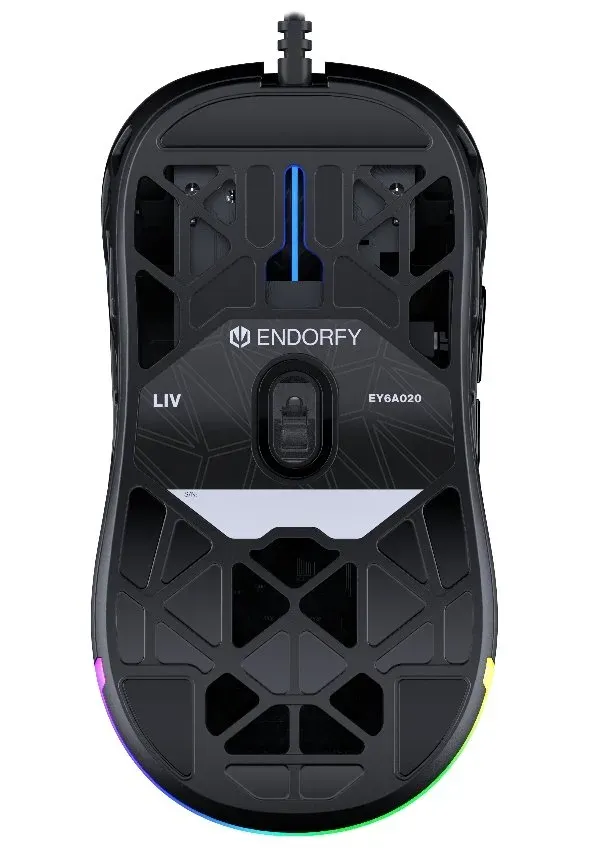 Endorfy LIV Myš, herní, drátová, optická, až 12000DPI, senzor PAW3311, 6 tlačíte (EY6A020)