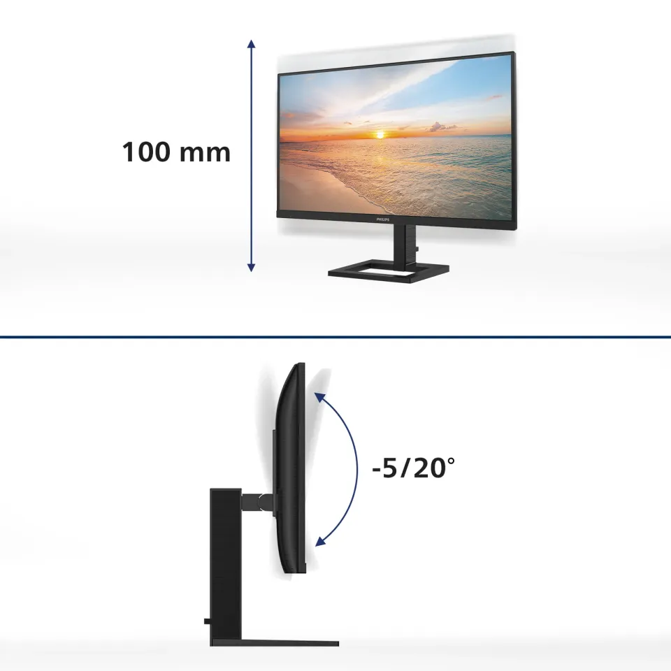 Philips LCD 27E1N1800AE 27" IPS 4K/3840x2160@60Hz/4ms/350cd/2xHDMI/DP/Repro/HAS/