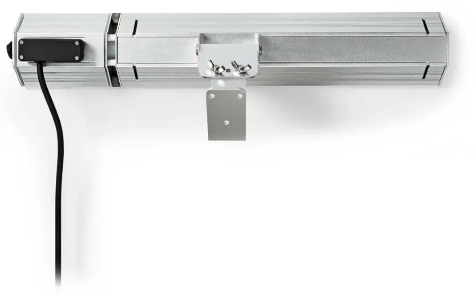 NEDIS ohřívač terasy/ spotřeba 2000 W/ 9 nastavení teploty/ IP65/ na zeď/ hliník