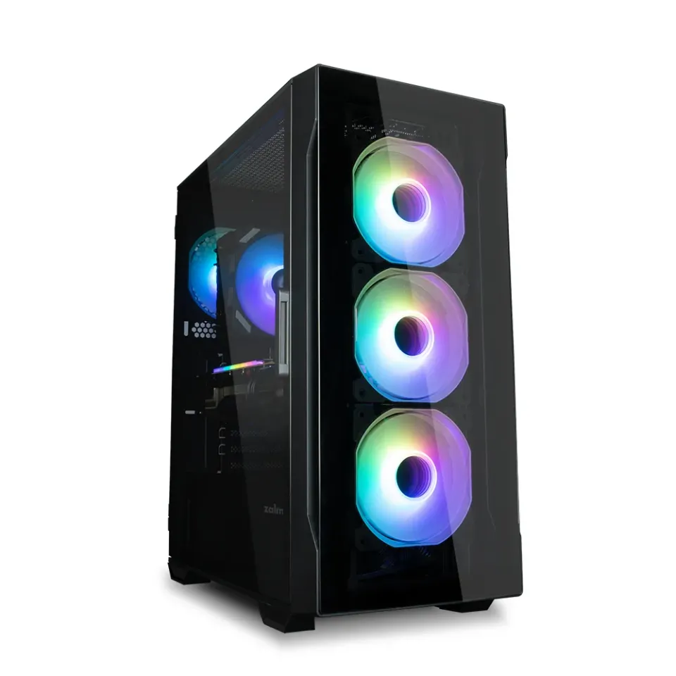 Zalman skříň I3 Neo / middle tower / ATX / 4x120 ARGB fan / 2xUSB 3.0 / 1xUSB 2.0 / skl. přední panel i bočnice / černá