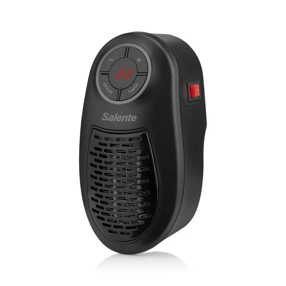 Salente HotHeat, teplovzdušný mini ventilátor, 500 W, černý