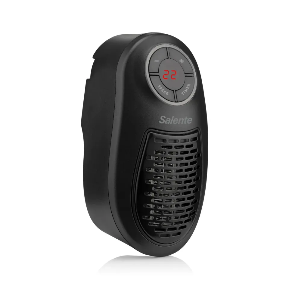 Salente HotHeat, teplovzdušný mini ventilátor, 500 W, černý