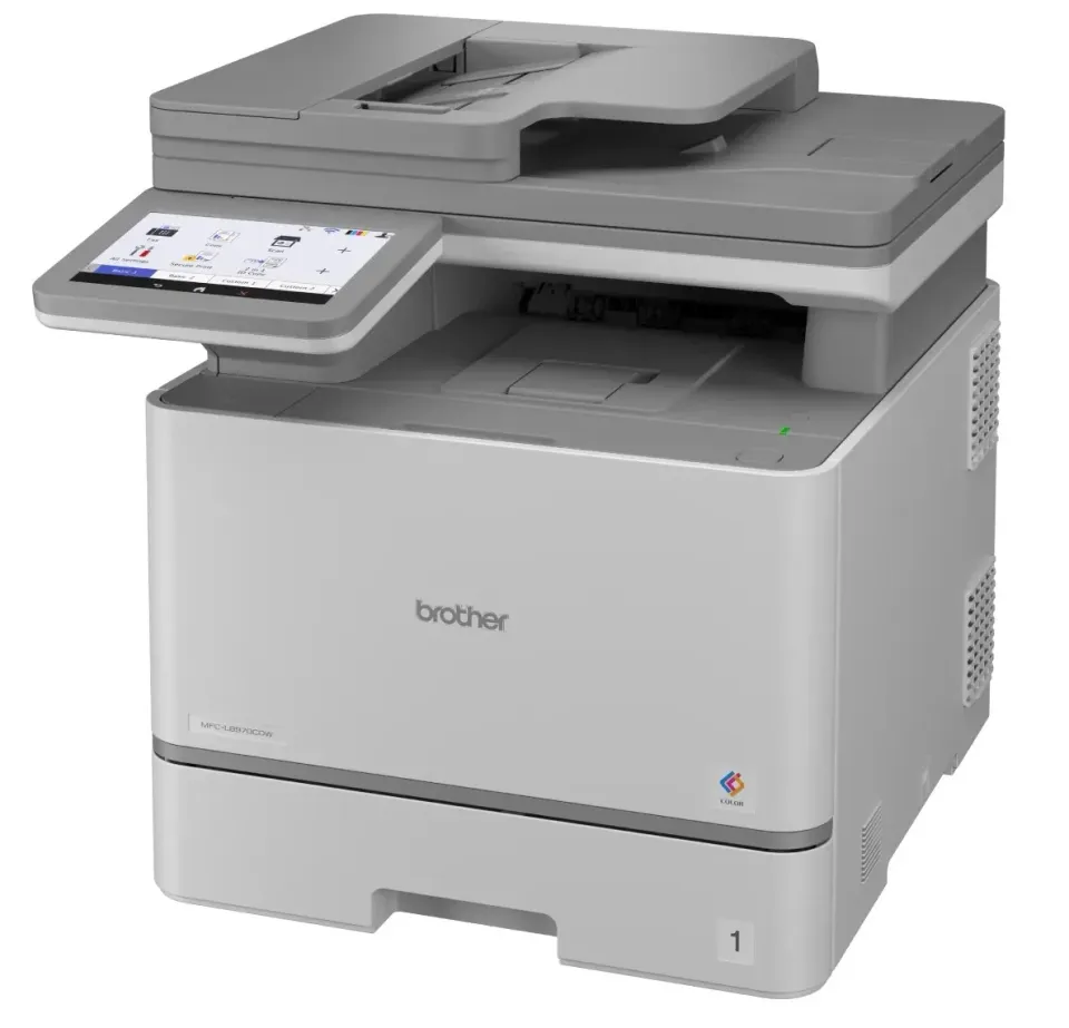 Brother MFC-L8970CDW – barevná laserová multifunkce A4 s faxem, 31 str./min, oboustranný tisk i sken, displej 17,6 cm, Wi-Fi