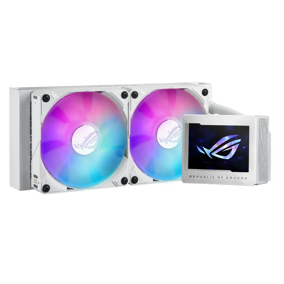ASUS vodní chladič CPU AIO ROG RYUJIN III 240 ARGB WHITE, 2x120mm, LGA1851, AM5