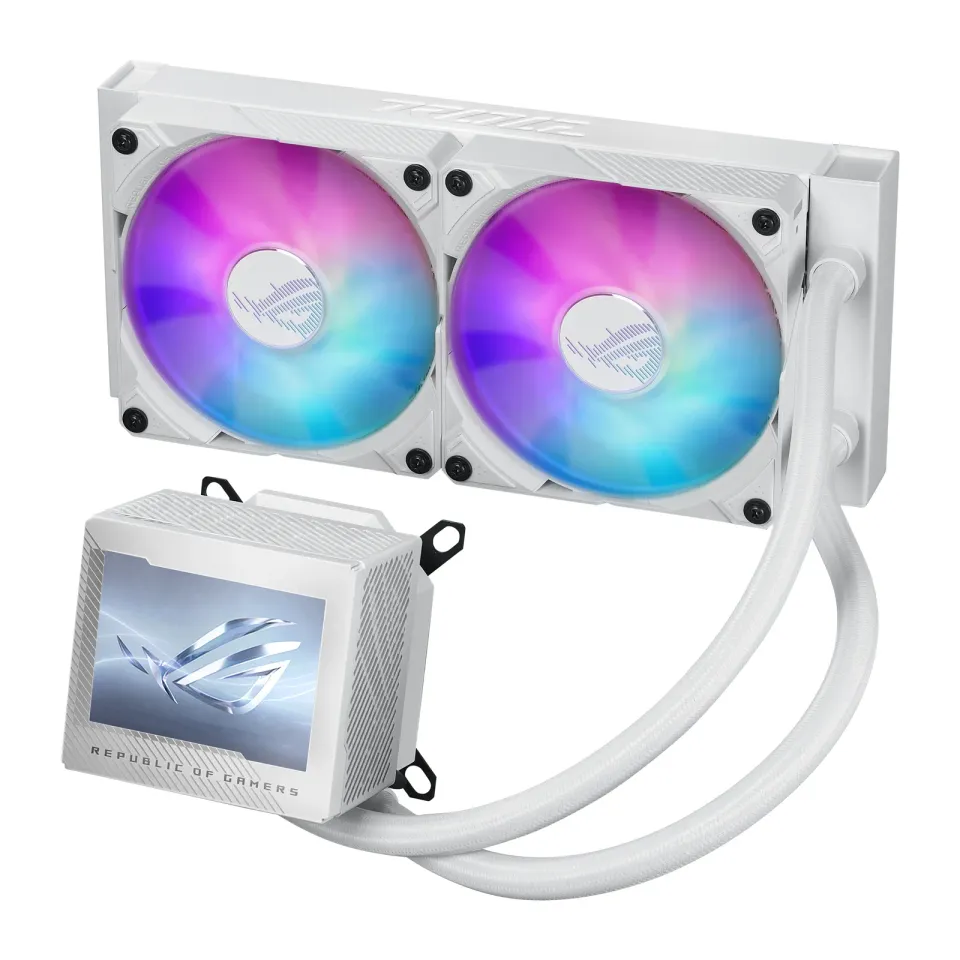 ASUS vodní chladič CPU AIO ROG RYUJIN III 240 ARGB WHITE, 2x120mm, LGA1851, AM5