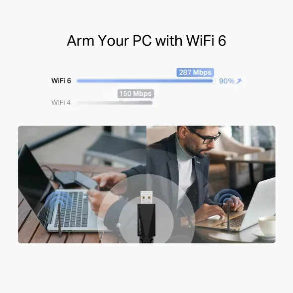 MERCUSYS MA14H WiFi6 USB adapter (AX300,2,4GHz)