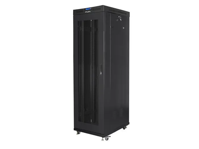 LANBERG Volně stojící skříň 19" 42U/600x1000 (v rozloženém stavu) síťované dveře