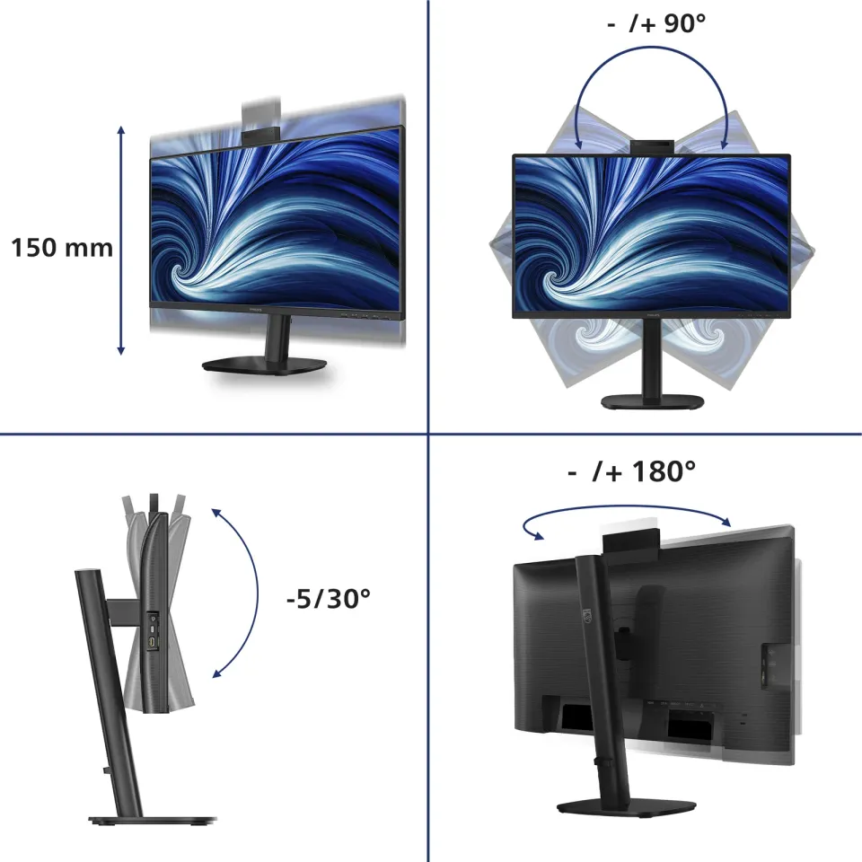 Philips LCD 24B2U3301H 23,8" IPS/1920x1080@120Hz/4ms/300cd/HDMI/DP/4xUSB/USB-C d