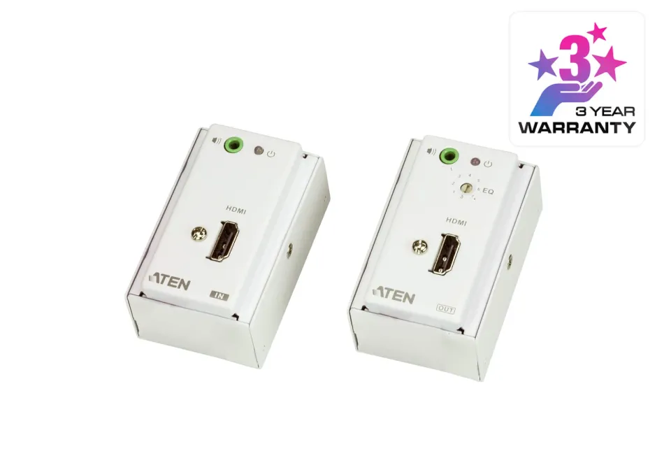 ATEN HDMI/Audio Cat 5 Extender with MK Wall Plate (1080p @ 40m)