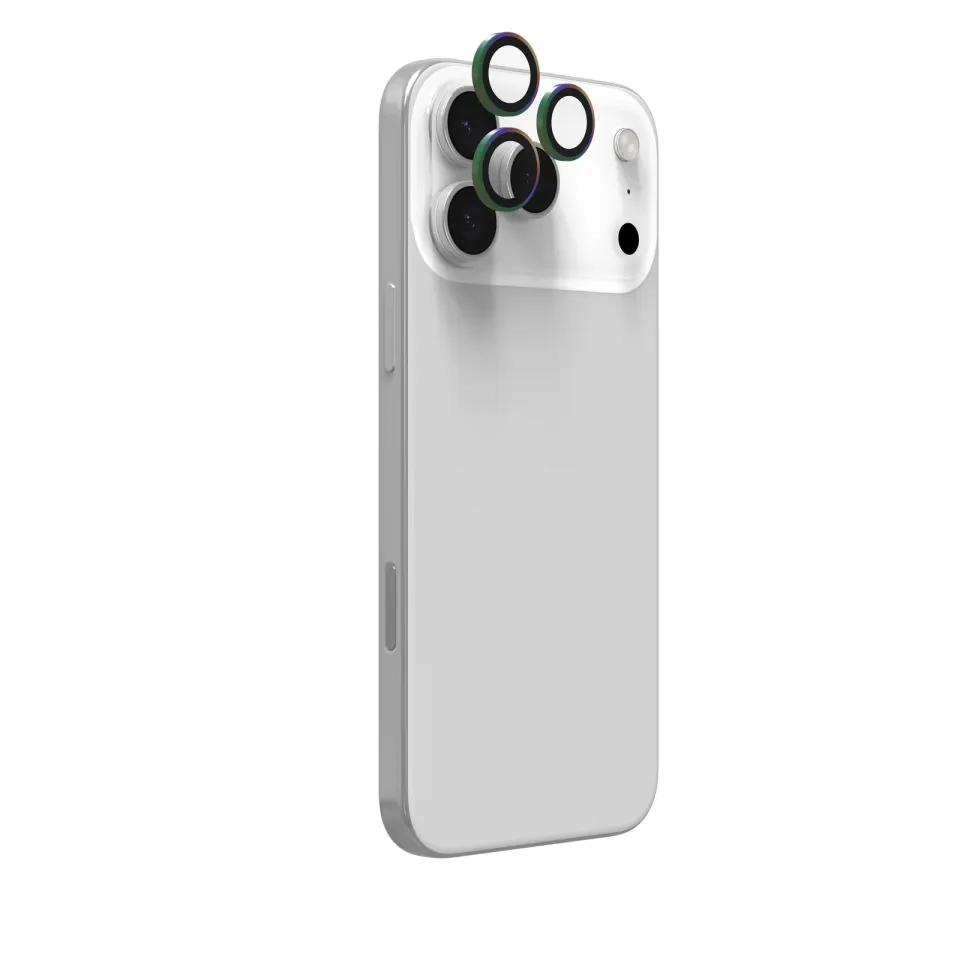 ZAGG Ochranná čočka Premium pro Apple iPhone 17 Pro/Pro Max/16 Pro/Pro Max/15 Pro/Pro Max - duhová