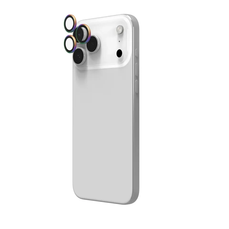 ZAGG Ochranná čočka Premium pro Apple iPhone 17 Pro/Pro Max/16 Pro/Pro Max/15 Pro/Pro Max - duhová