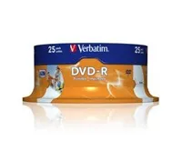 VERBATIM DVD-R(25-Pack)Spindle/Inkjet Printable/16x/4.7GB