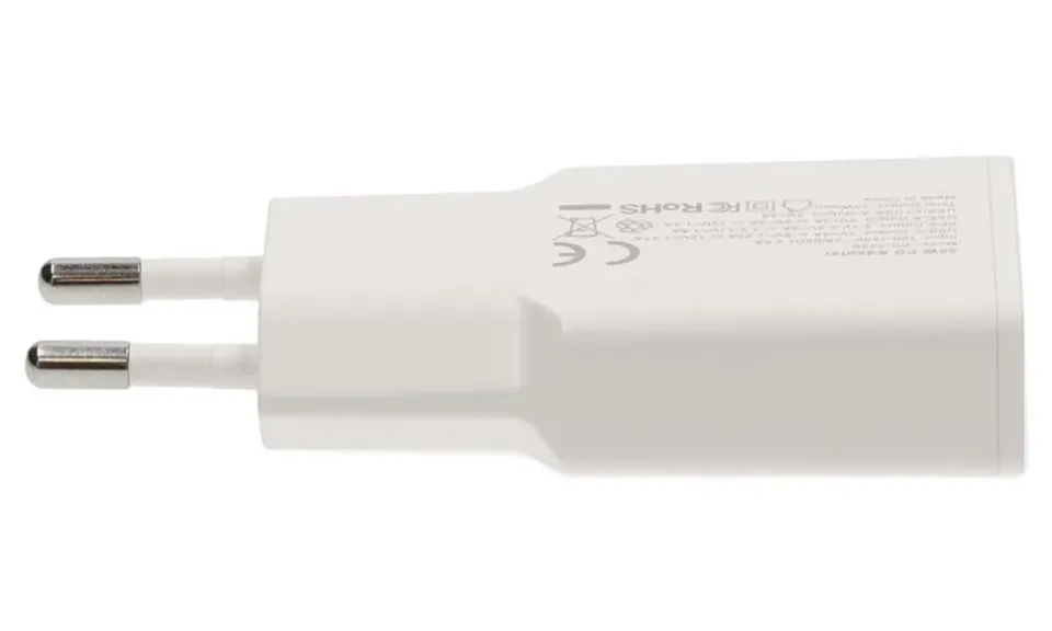 NEDIS síťová nabíječka/ 30 W/ PD 3.0/ rychlé nabíjení/ 1.5 / 2.0 / 2.22 / 3.0 A/ USB-A/ USB-C/ bílá/ kabel 1,5m