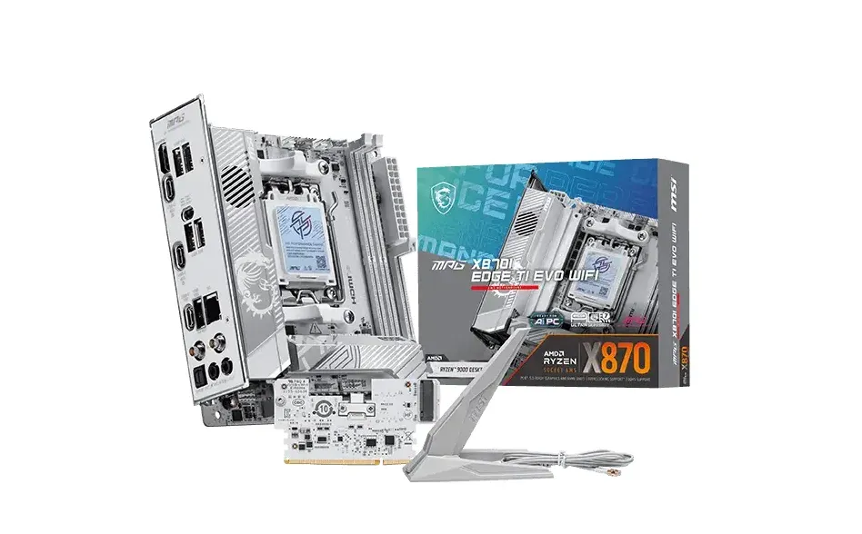MSI MB Sc AM5 MPG X870I EDGE TI EVO WIFI, AMD B870, 2xDDR5, WiFi,1xHDMI, mini-ITX