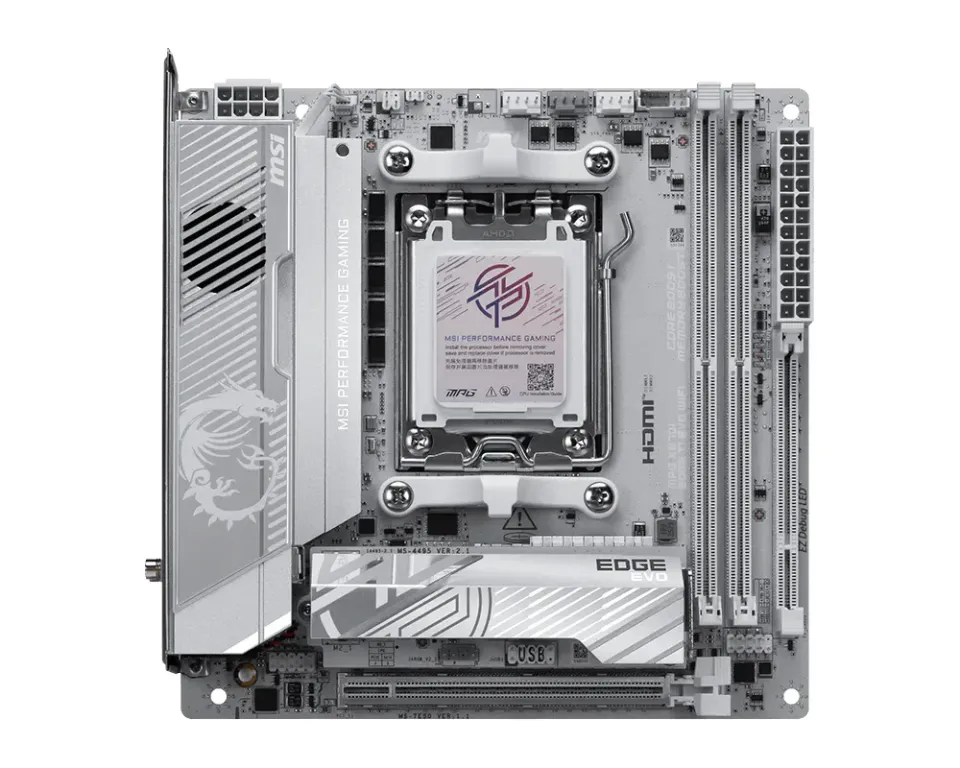 MSI MB Sc AM5 MPG X870I EDGE TI EVO WIFI, AMD B870, 2xDDR5, WiFi,1xHDMI, mini-ITX