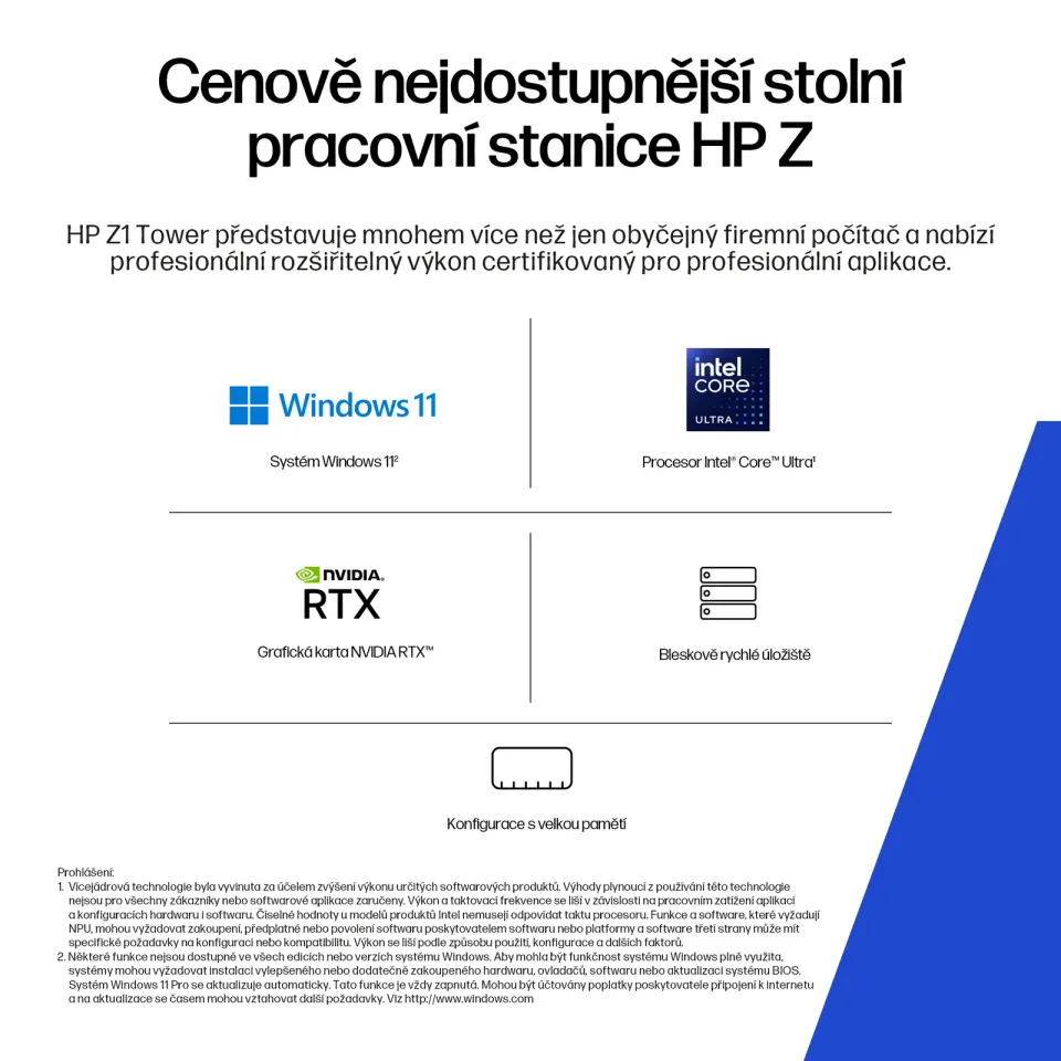 HP Z1/G1i/Tower/U7-265/32GB/1TB/RTX A400/W11P/3RNBD