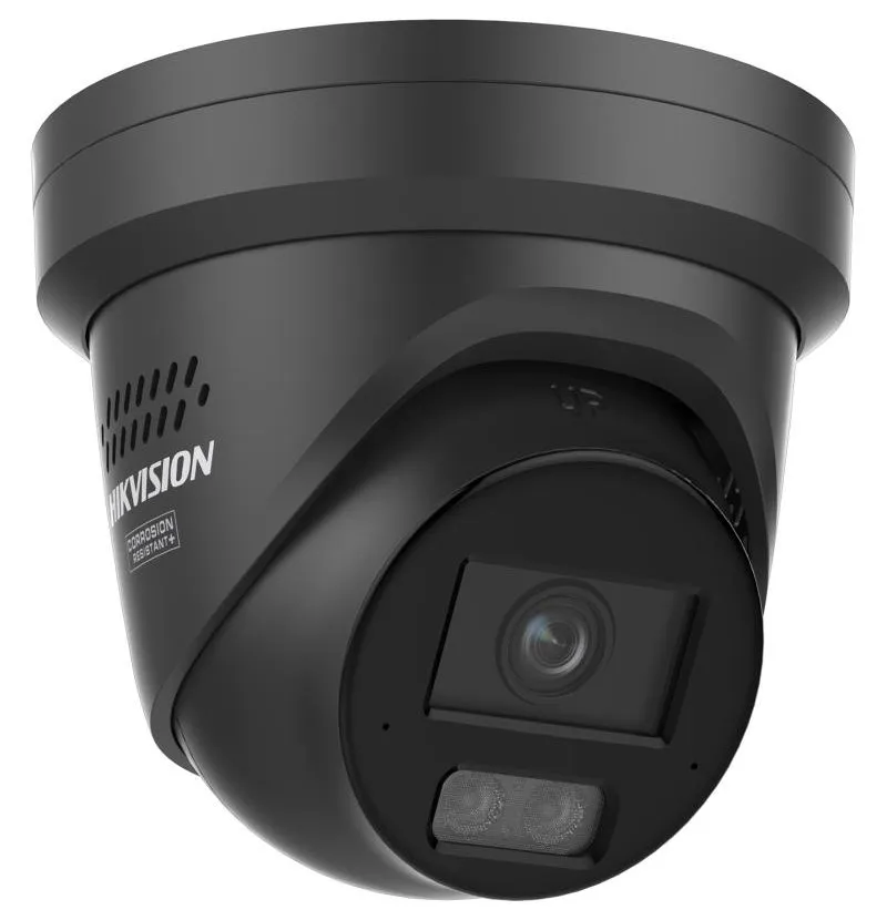 Hikvision DS-2CD2347G3-LIS2UY/SL(2.8mm)/BLACK 4MPix IP Turret Hybrid ColorVu kamera; LED/IR 30m, 130dB, Mikrofon, IP67