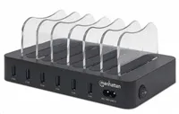 MANHATTAN USB nabíjecí stanice, 6-Port USB Charging Station, USB-A, černá