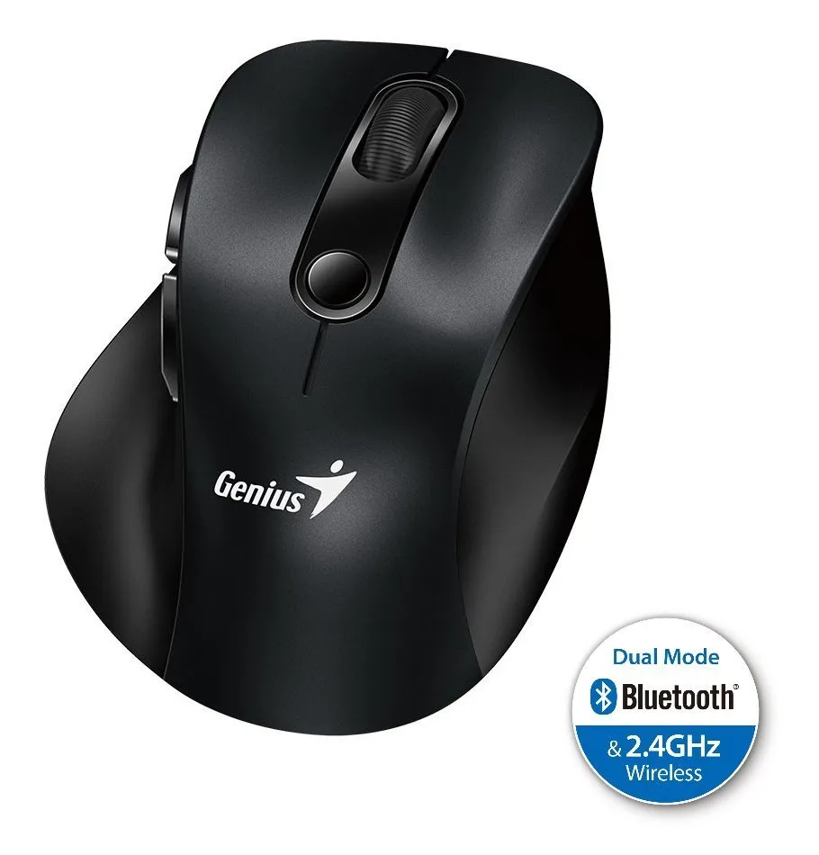 Genius Ergo 9000S, Myš, bezdrátová, optická, 2400DPI, 6 tlačítek, Bluetooth, 2.4