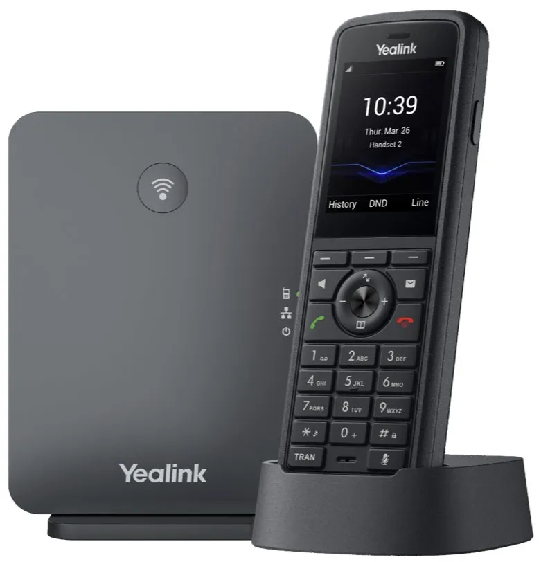 Yealink W79P PRO, IP DECT báze+ručka, PoE, 2,4“ bar. LCD, IP67, BT, až 10 ruček