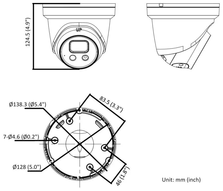 Hikvision DS-2CD2346G2-ISU/SL(2.8mm)/C/BLACK - 4MPix IP Turret AcuSense kamera; IR 30m, A/A, mikrofon, repro, blikač