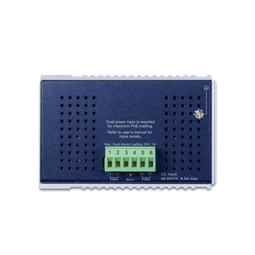 Planet IGS-4215-8UP2T2S průmyslový L2 switch, 8x1Gb, 2x1Gb SFP, 8x PoE 802.3bt 360W, 48-54VDC, -40~75°C, IP30