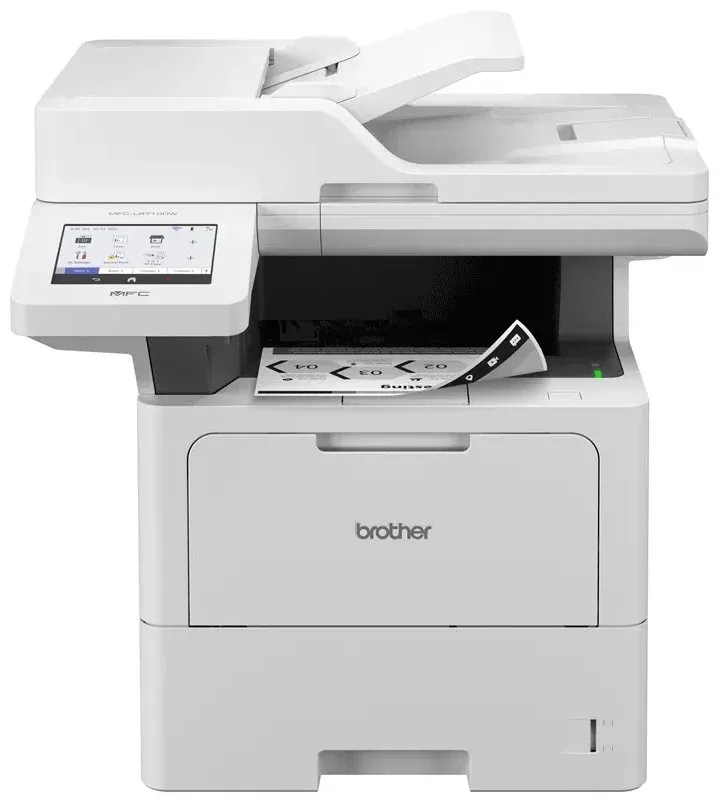 Brother MFC-L6710DW – černobílá laserová multifunkce A4 s faxem, 50 str./min, duální skener, ADF 70 listů, Wi-Fi a Ethernet