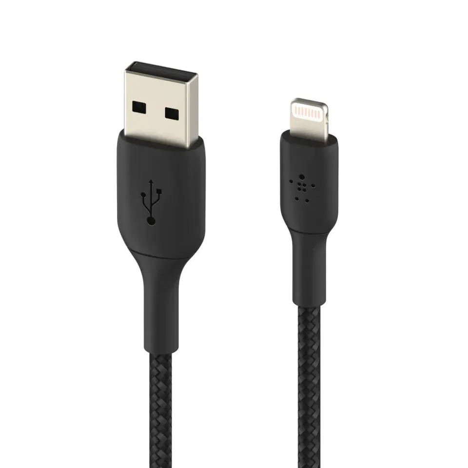 Belkin BOOST CHARGE Lightning/USB-A kabel, 1m, bílý - odolný