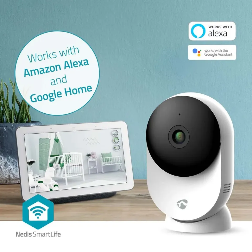 Nedis WIFICI12CWT SmartLife Vnitřní Kamera | Wi-Fi | 3MP Full HD 1296p| Se sníma