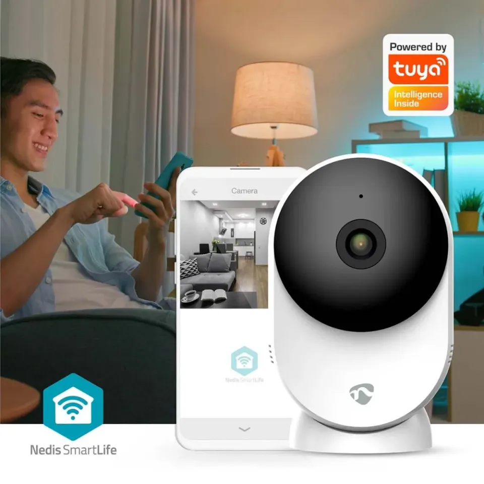 Nedis WIFICI12CWT SmartLife Vnitřní Kamera | Wi-Fi | 3MP Full HD 1296p| Se sníma