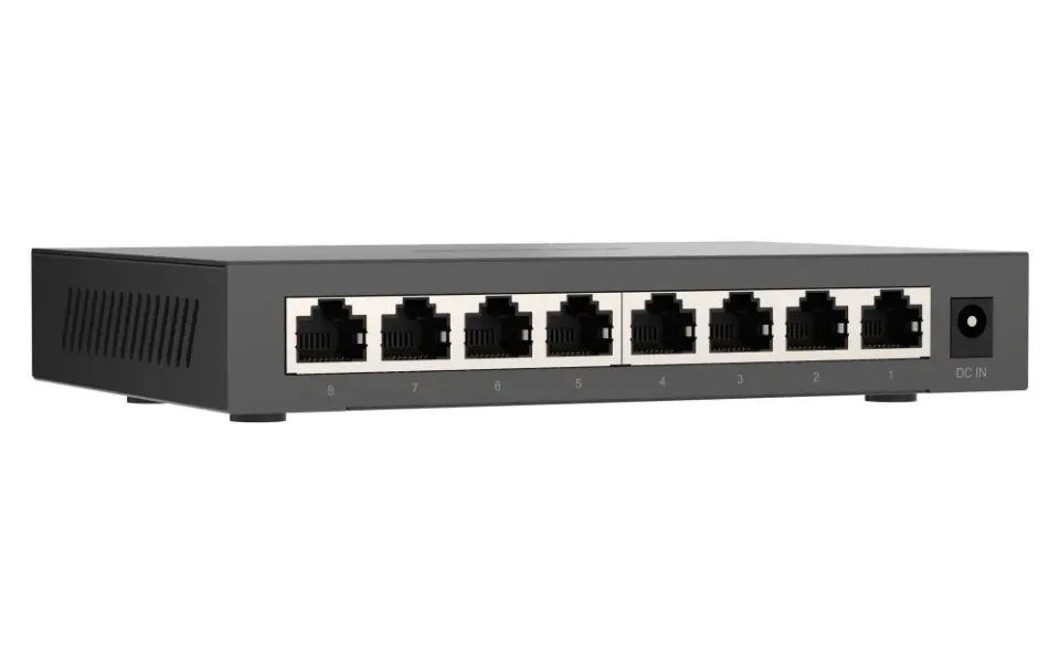 QNAP switch QSW-1108-8T-R2 (8x 2,5GbE port, pasivní chlazení, podpora 100M/ 1G/ 2,5G)