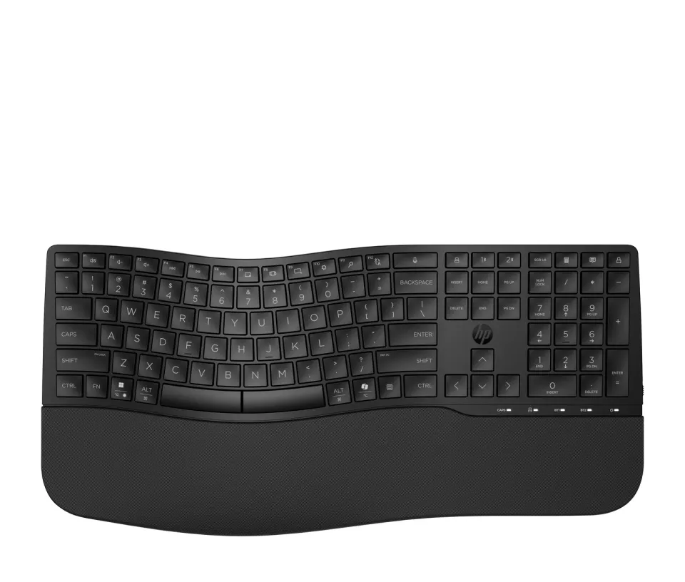 HP 680 Comfort Dual-Mode Keyboard- bezdrátová ergonomická klávesnice CZ/SK