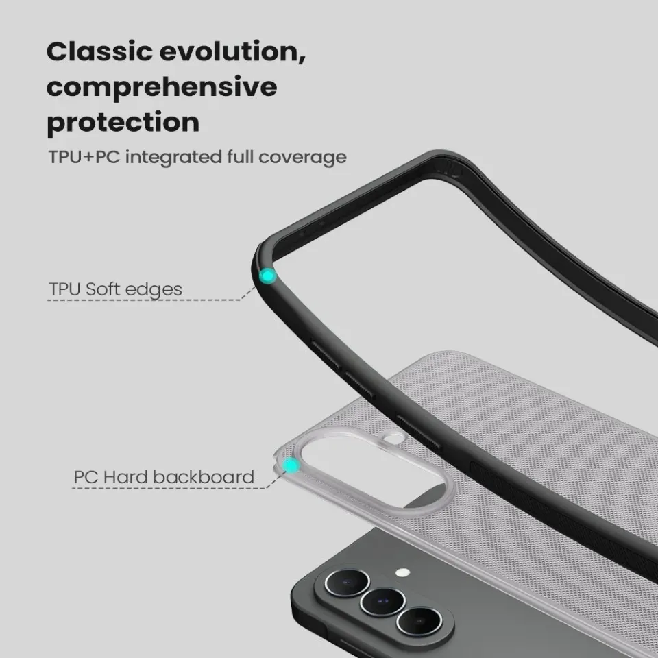 Nillkin Super Frosted PRO Zadní Kryt pro Samsung Galaxy A37 Transparent Black