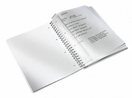 LEITZ Blok WOW A4, PP, linka, modrá
