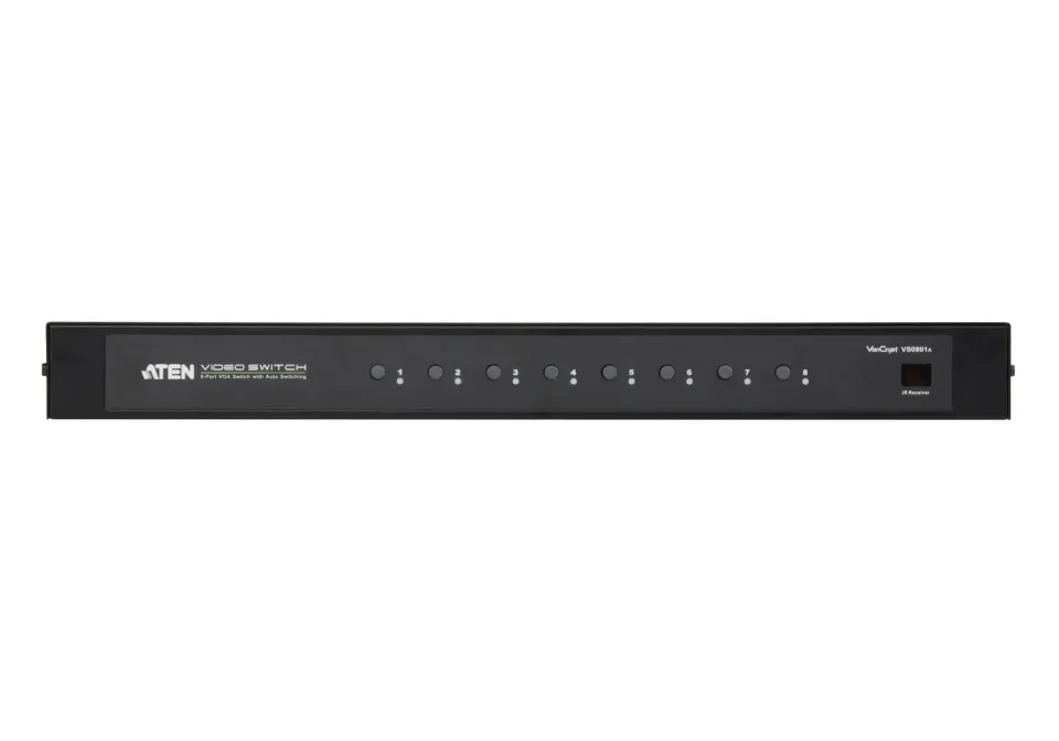 ATEN VS-0801A 8-portový VGA přepínač, dálkové ovládání , rack