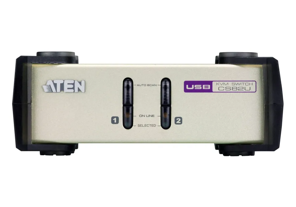 ATEN KVM switch CS-82U PS/2+USB 2PC včetně kabeláže 1,2m