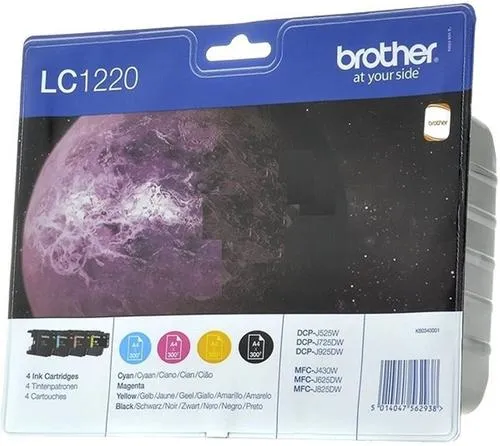 BROTHER LC-1220 originální náplň sada inkoustů + černá