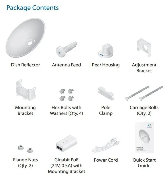 UBIQUITI PowerBeam PBE-2AC-400, 2.4GHz MIMO, 18dBi
