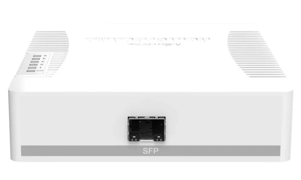 MikroTik RouterBOARD CSS106-1G-4P-1S (RB260GSP), TF470 CPU,nastavitelný switch, 5x LAN, 1xSFP slot, PoE OUT, vč. SwOS