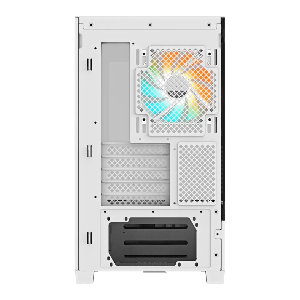 GIGABYTE case GB-C201PI, Mid tower, 2xUSB 3.0, 3x 120mm ARGB Fan, bílá