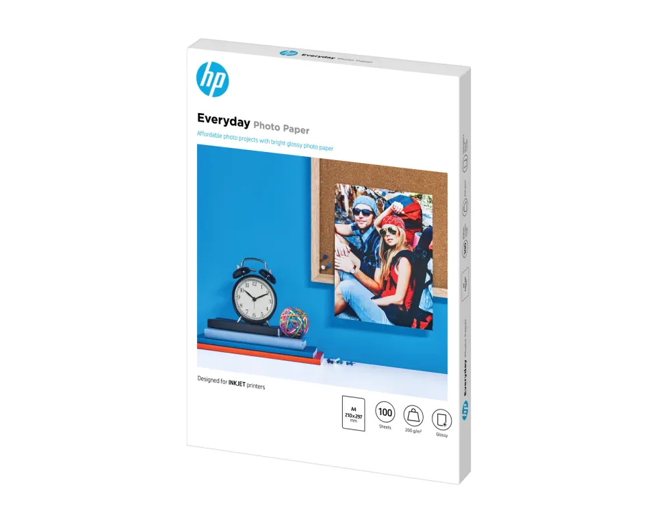 HP (Q2510A) Everyday Glossy Photo Paper A4, 100ks, 200 g/m2 papír, fotopapír