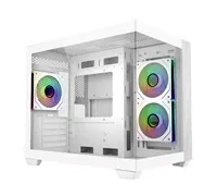 Cooler Master case Elite 481 Wood, ATX, Průhledná bočnice, 3x 120mm ARGB Fan, Bílá