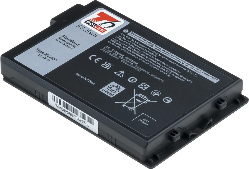 Baterie T6 Power Dell Latitude 5430, 7330 Rugged, 4690mAh, 53,5Wh, 3cell, Li-ion