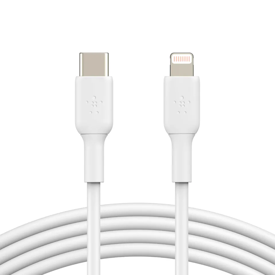 Belkin BOOST CHARGE Lightning/USB-C kabel, 1m, bílý