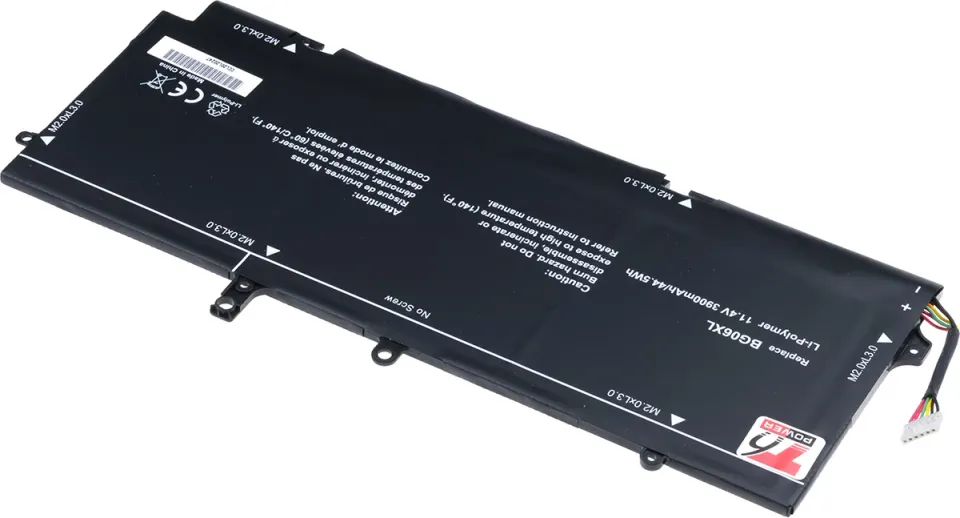 Baterie T6 Power pro HP EliteBook Folio 1040 G3, 3900mAh, 44Wh, 6cell, Li-pol